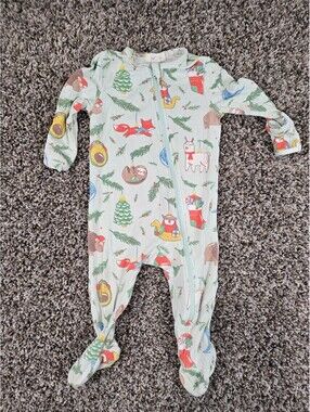Angel Dear Novelty Ornaments Blue Footie Pajama Sz 3-6M Christmas Sloth